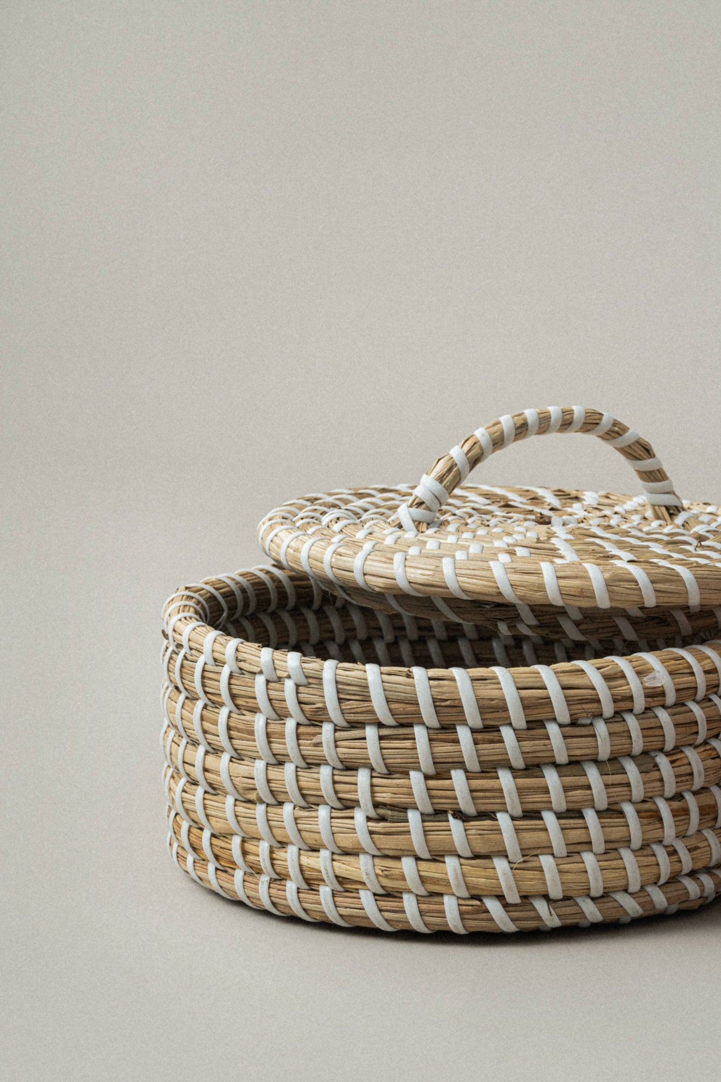 Set of 2 Medina Seagrass Woven Canister