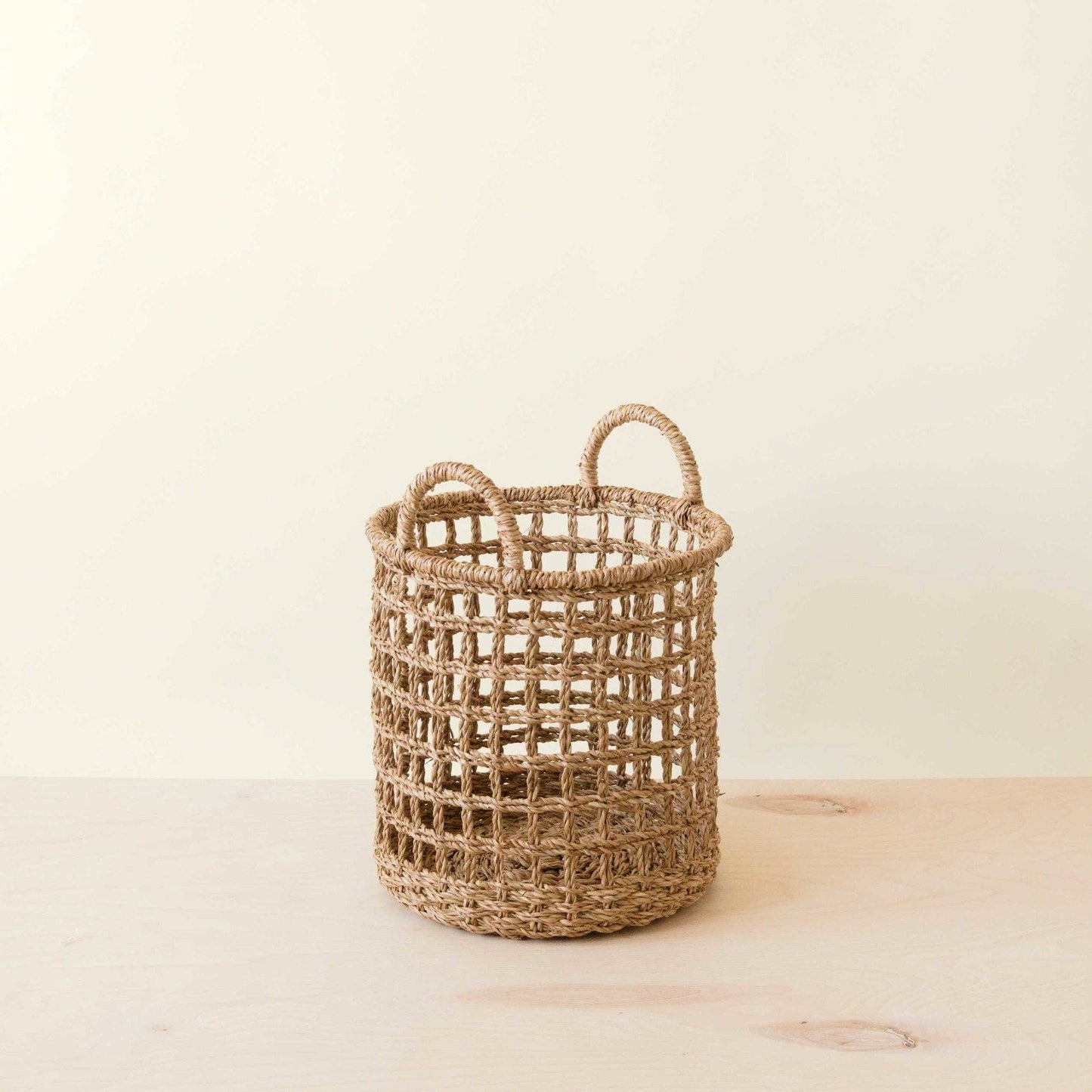 Open Weave Baskets with Handle, set of 3 - Storage Baskets |