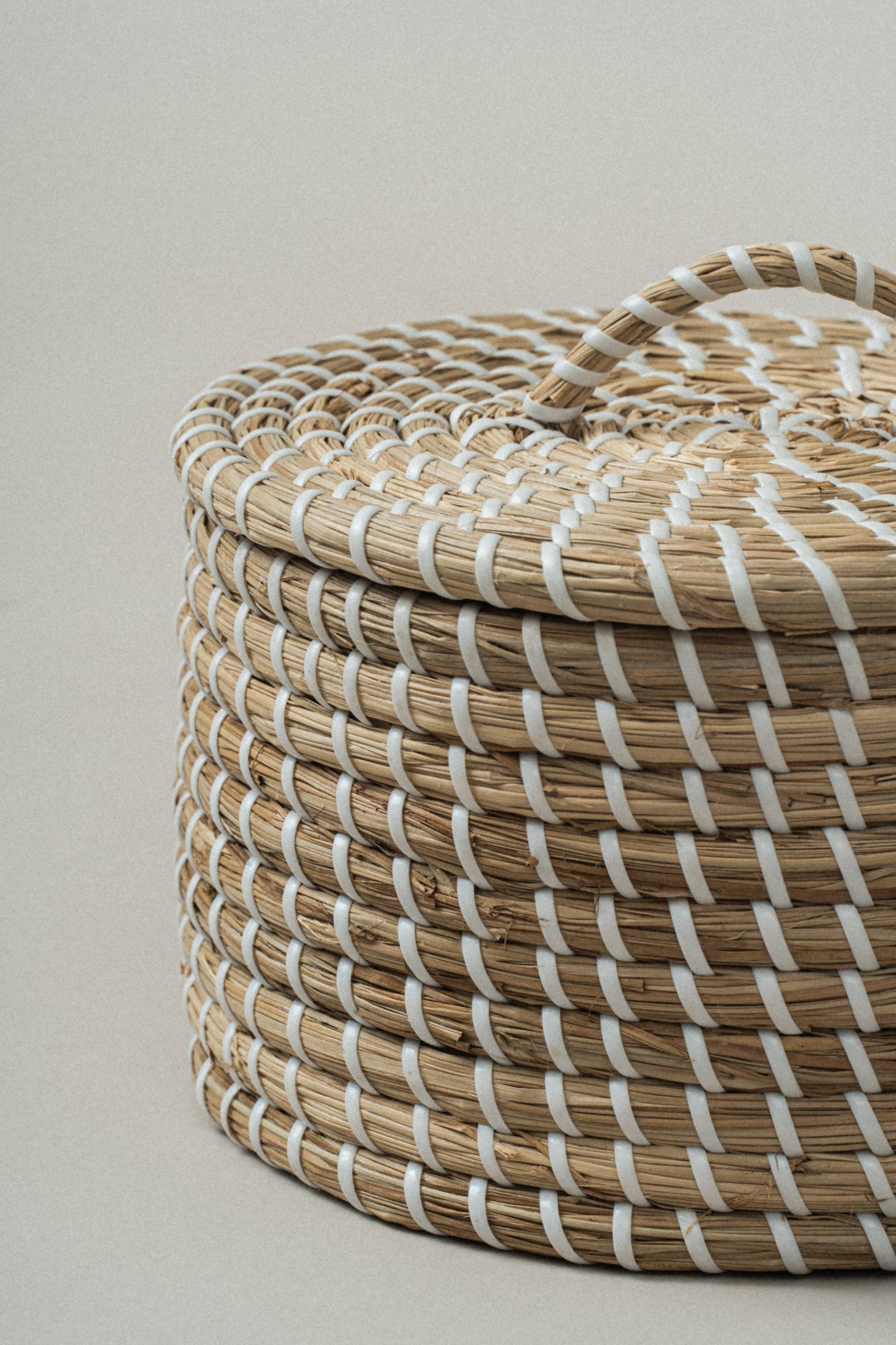 Set of 2 Medina Seagrass Woven Canister