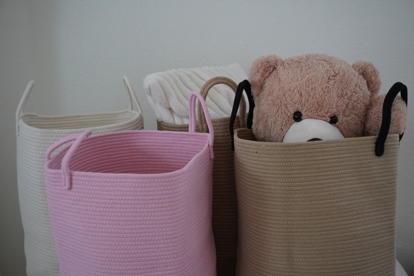 Cotton Rope- Lightweight Tan/Blk Handles