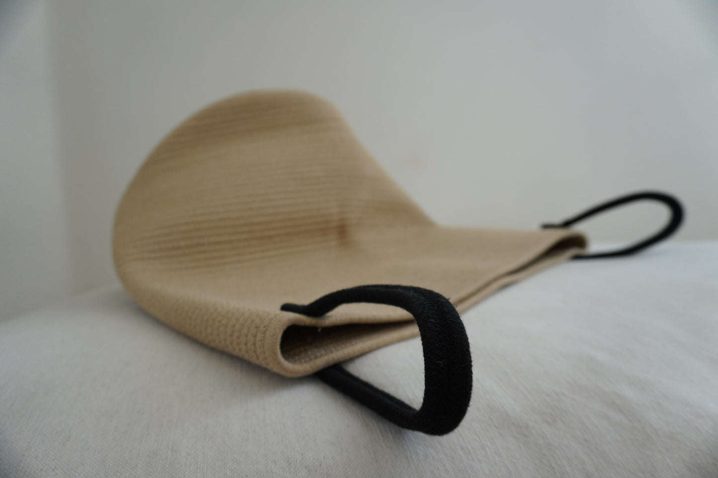 Cotton Rope- Lightweight Tan/Blk Handles