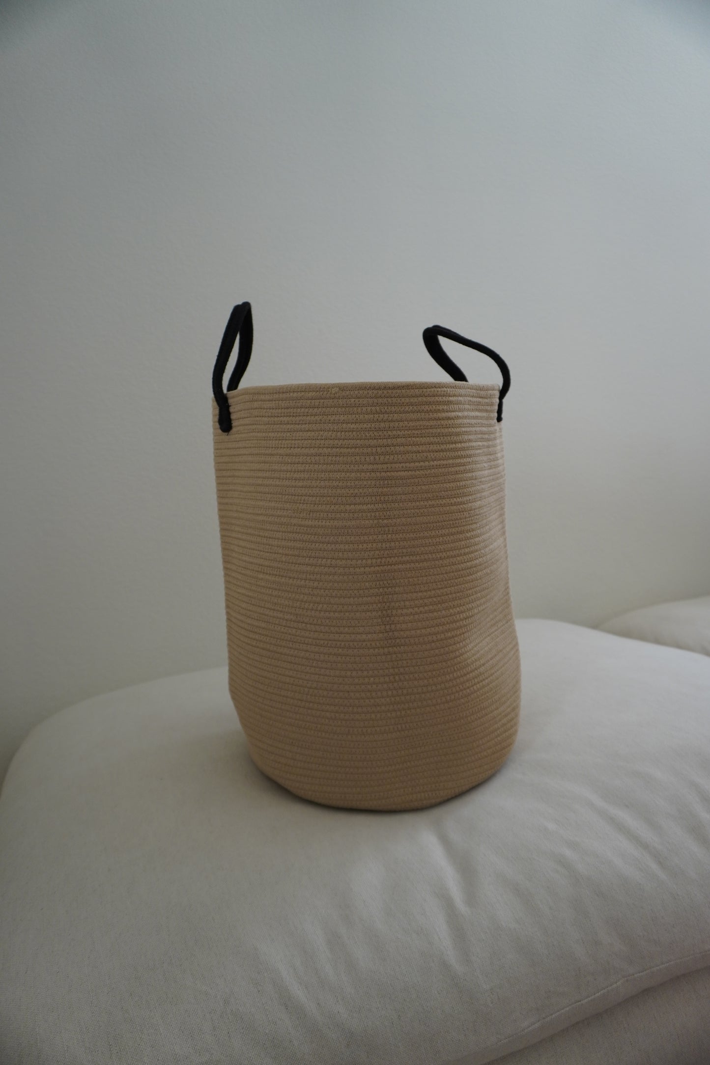 Cotton Rope- Lightweight Tan/Blk Handles