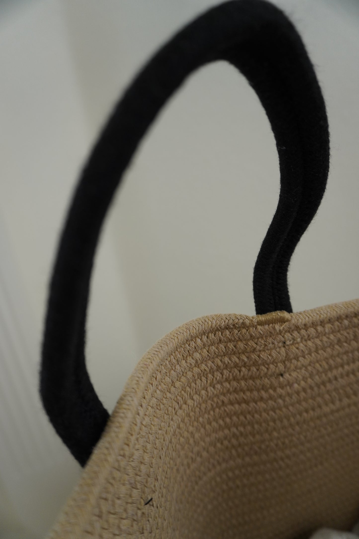 Cotton Rope- Lightweight Tan/Blk Handles
