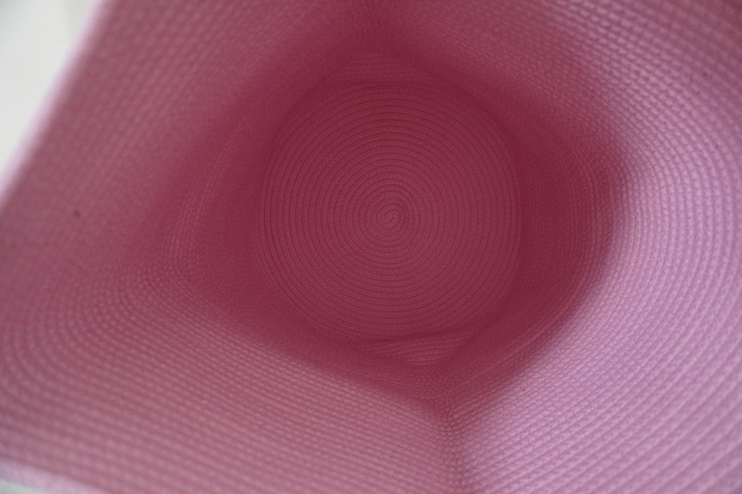 Cotton Rope laundry basket- Pink, washable