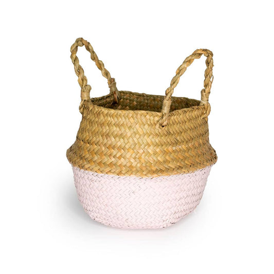 Belly basket seagrass handmade storage