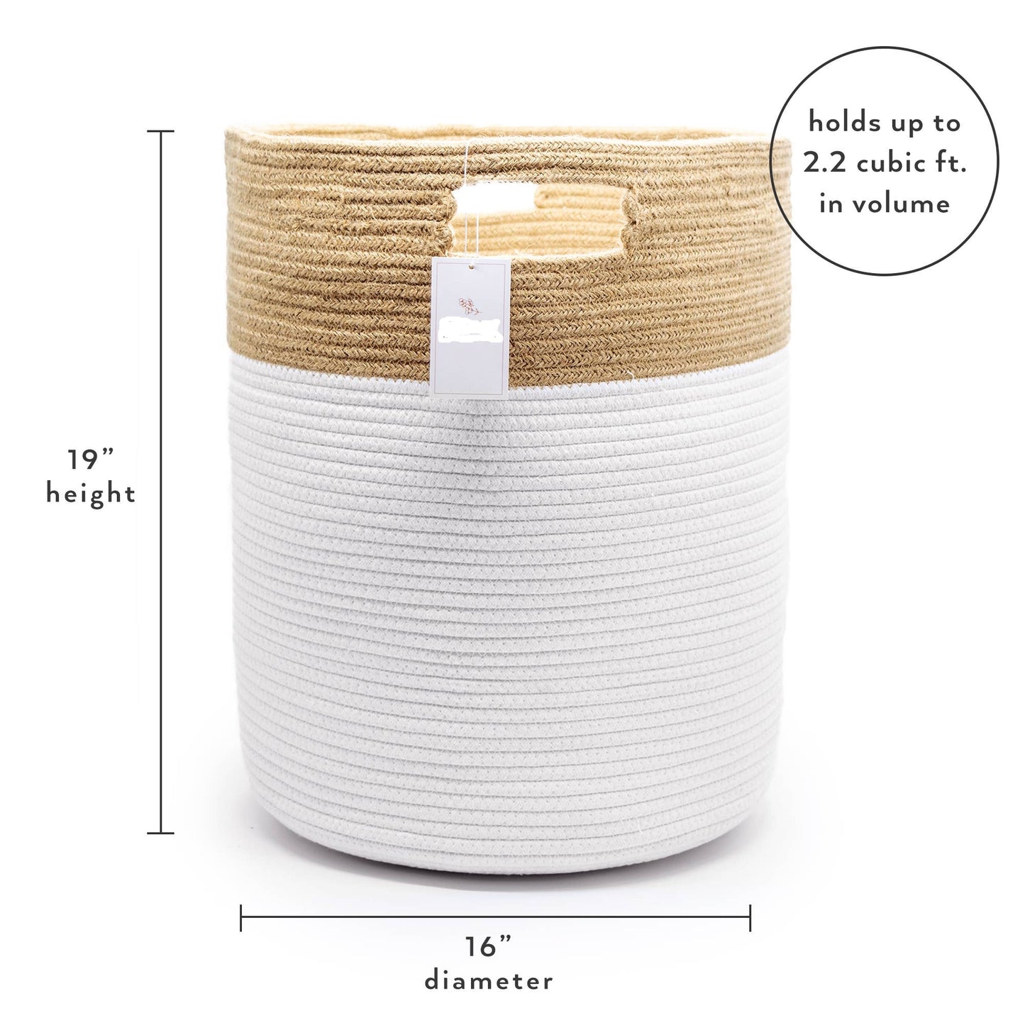 Cotton Woven Rope Storage Organization Basket