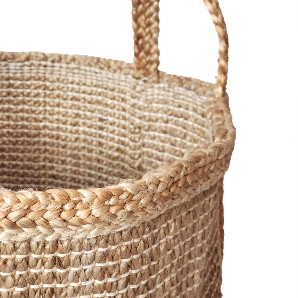 Handwoven Wicker Laundry Hamper l Bono Hamper - Natural