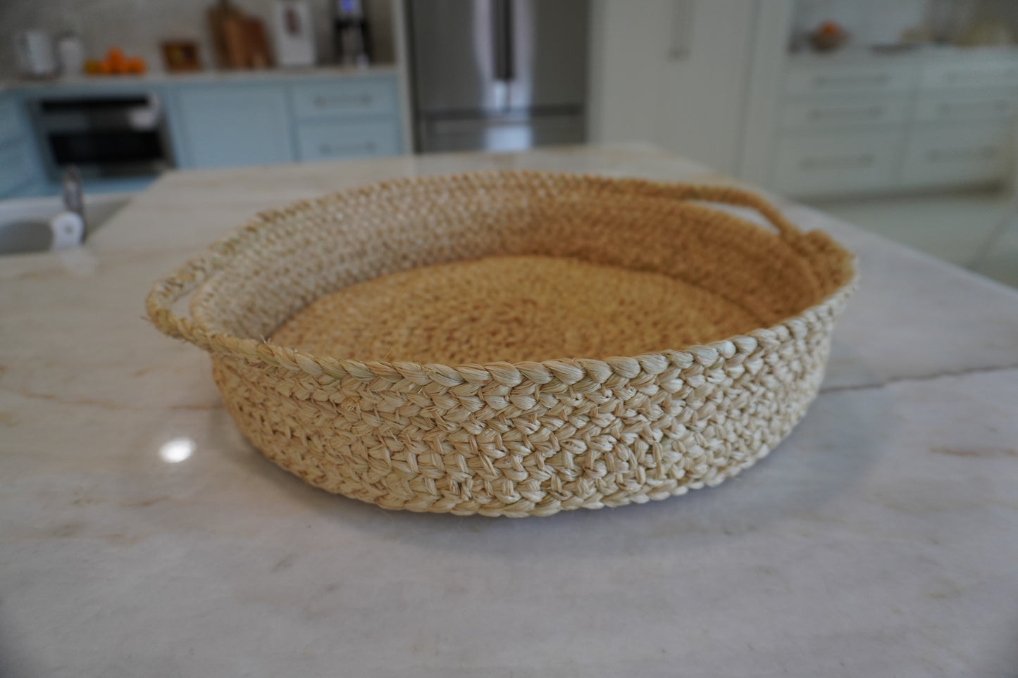 Braided Raffia Tray