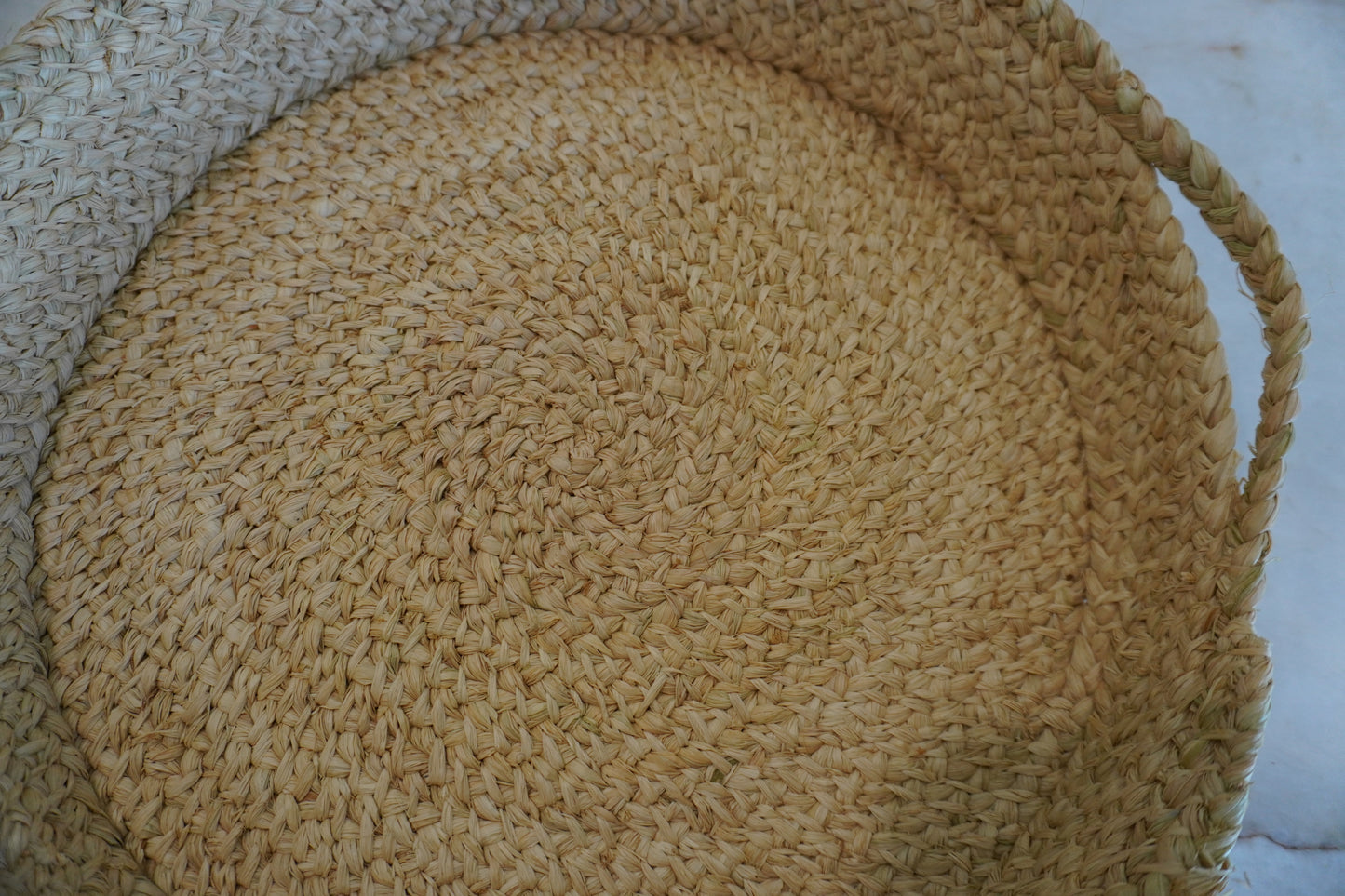 Braided Raffia Tray