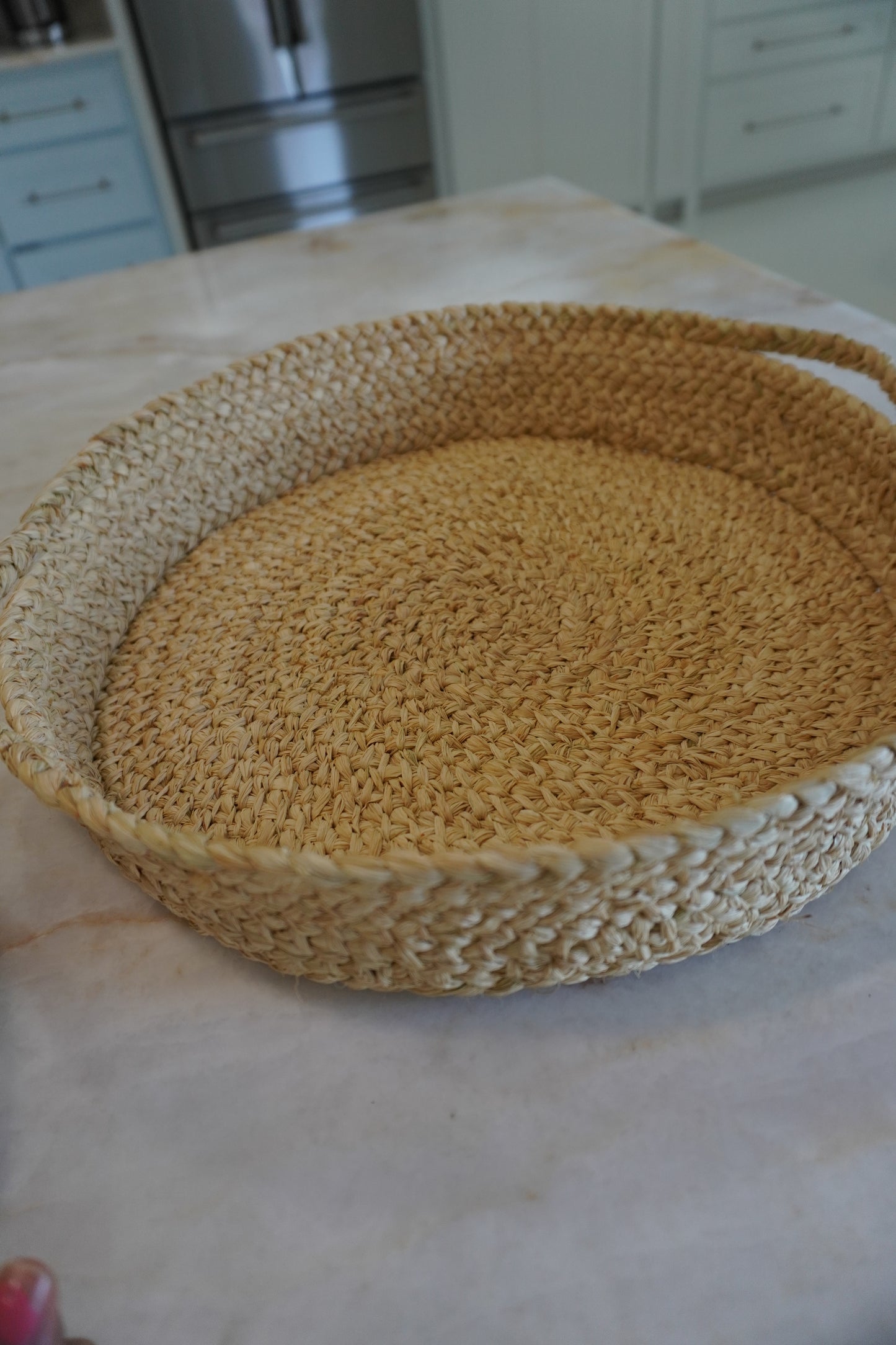 Braided Raffia Tray