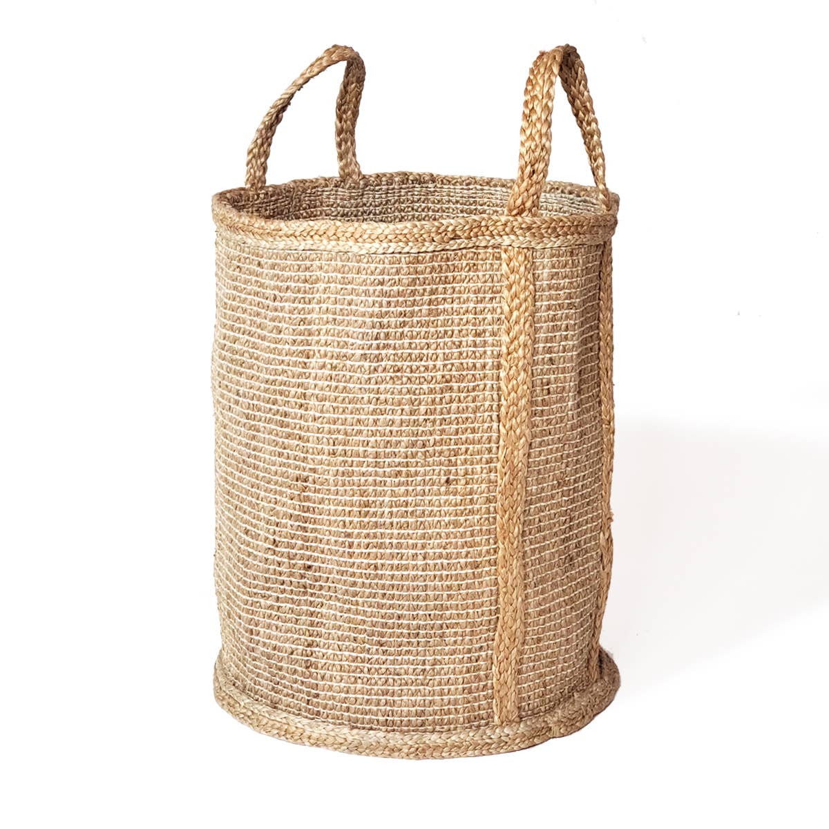 Handwoven Wicker Laundry Hamper l Bono Hamper - Natural